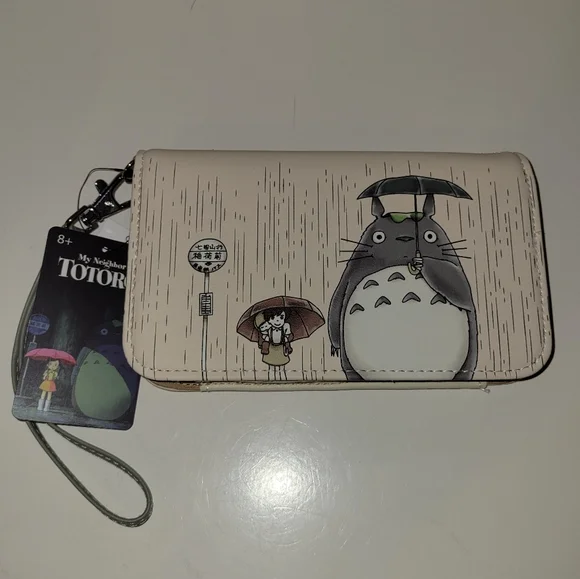 Loungefly Studio Ghibli Totoro Rain Mini Backpack and Tech Wallet - Picture 13 of 16